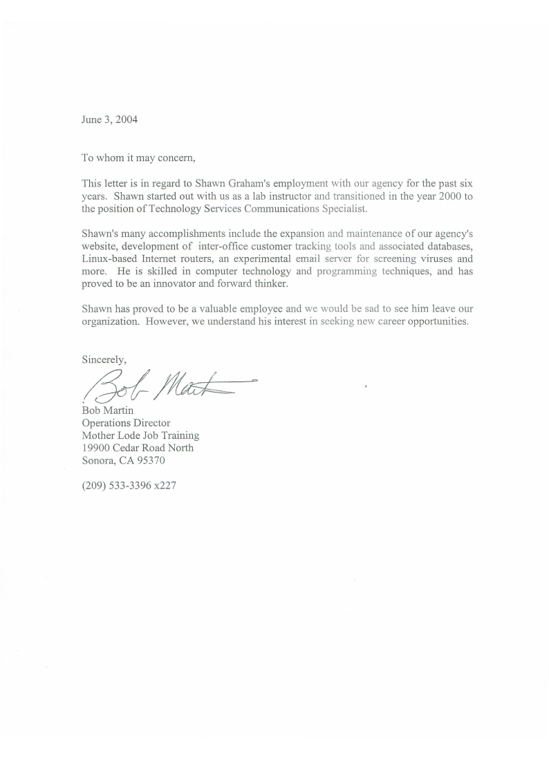 MLJT Letter